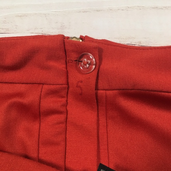 BANANA REPUBLIC Orange Zip Mini Skirt Size 2 - Picture 6 of 7